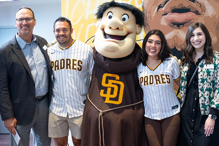 Padres visit the South County Lighthouse