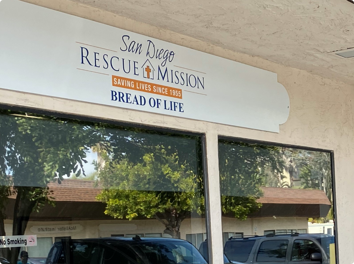 Your needs will best be met at Bread of Life in Oceanside.