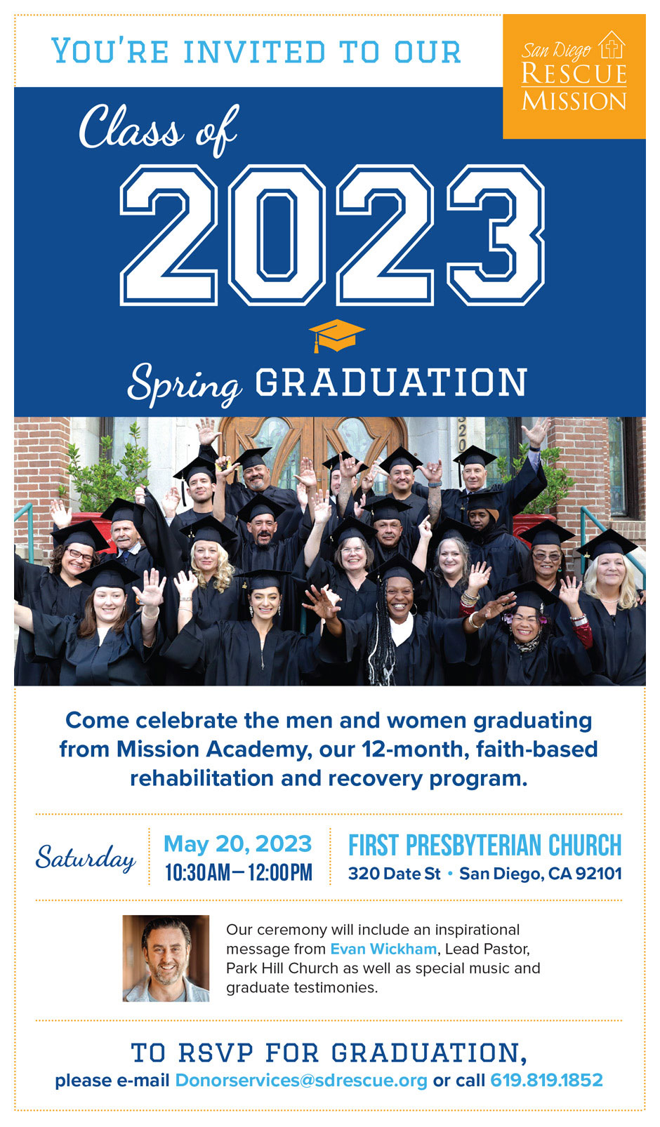 Class of 2023 Spring Graduation Flyer